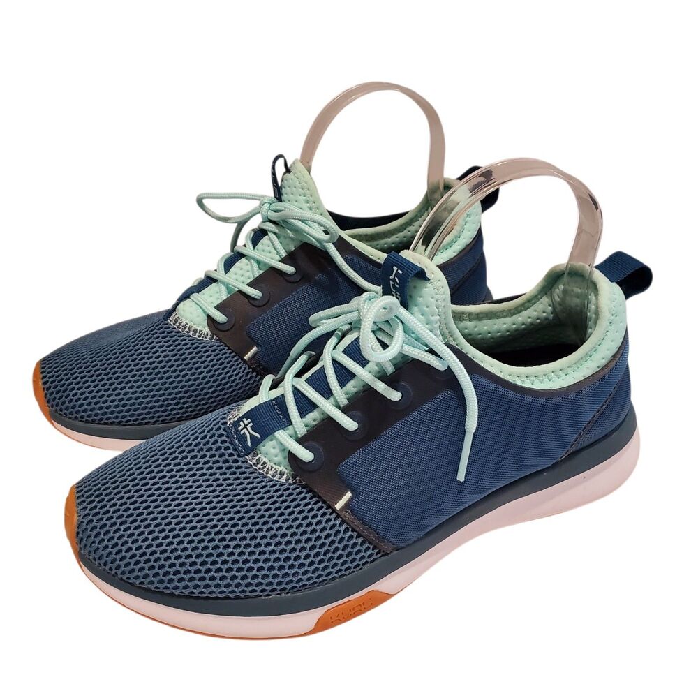 Kuru Cloud Atom Womens Size 8 Blue White Gum Athletic Walking Shoes Sneakers